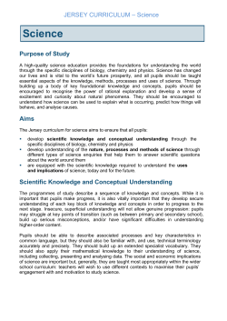 Jersey Curriculum Science