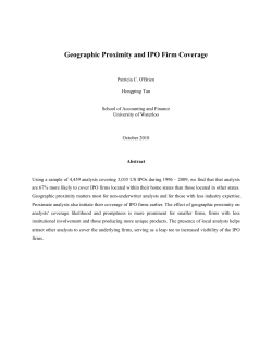 Geographic Proximity and IPO Firm Coverage