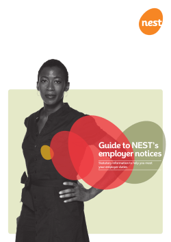 Guide to NEST`s employer notices