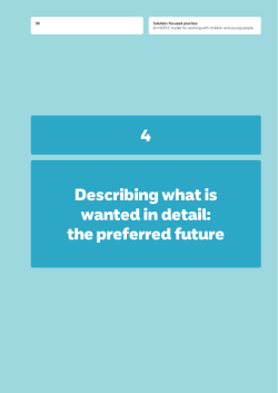 Describing what is wanted in detail