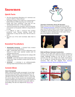 Snowmen - Scholastic Month by Month