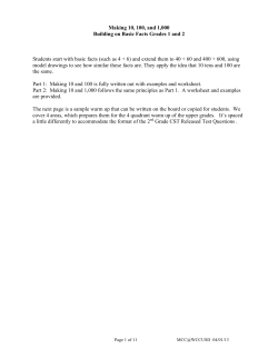 Sums to 10, 100, and 1000