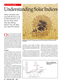 Understanding Solar Indices