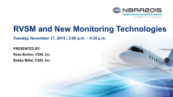 Part 91 LOA`s / RVSM and New Monitoring Technologies