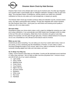 Dreamer Alarm Clock App Description