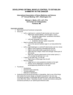 2011 IADMS Conference Handout - Postural Restoration Institute