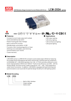 LCM-25DA Datasheet - Mouser Electronics