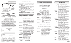 round dance program * square dance program schedule