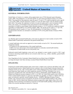 United States of America - World Health Organization