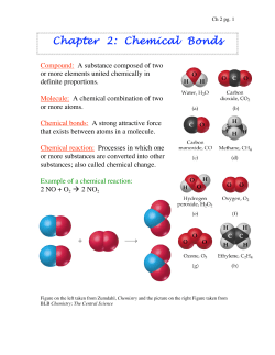 Chapter 2: Chemical Bonds - KSU Faculty Member websites