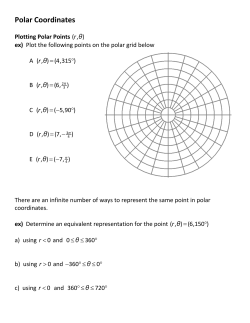 Polar Coordinates and Graphing