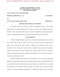 Mitchell et al v. EEG, Inc., 3:15-cv