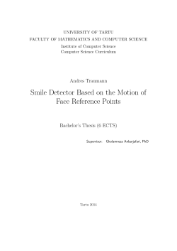 Smile Detector Based on the Motion of Face Reference Points