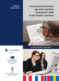 A closer look at the data Associations between age and cognitive