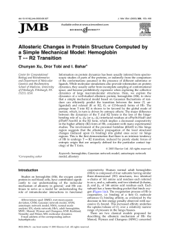 Allosteric Changes in Protein Structure Computed by a Simple