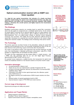 Optical communication receiver with an SQRT non- linear