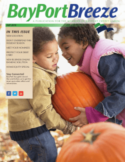 in this issue - BayPort Credit Union