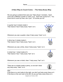 A New Way to Count Coins &ndash; The Hairy-Scary Way