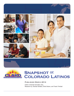 Snapshot OF Colorado Latinos