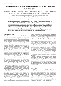 Direct observation of salts as micro