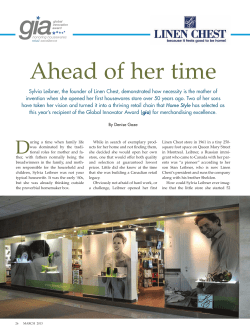 Ahead Of Her Time - HomeStyle Magazine