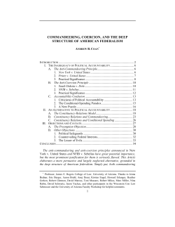 Commandeering, Coercion, and the Deep