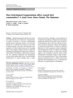 Does hydrological fragmentation affect coastal bird communities? A