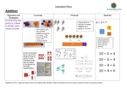 MATHS Calculation Policy 2016