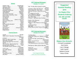 Grades 3, 4 and 5 - Kent Center School