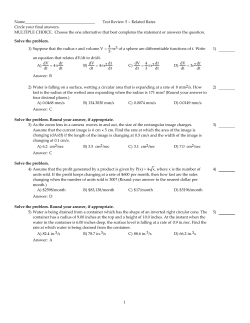Test Review 5 - Related Rates.tst