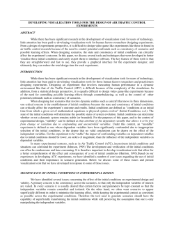 Developing Visualization Tools for the Design of Air Traffic Control