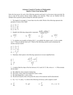 Arkansas Council of Teachers of Mathematics