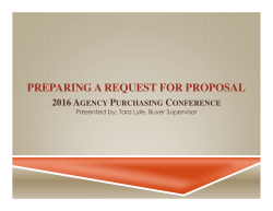 preparing a request for proposal
