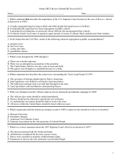 Partin CRCT Review (PartinCRCTreview2012)