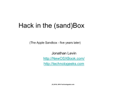 Hack in the (sand)Box