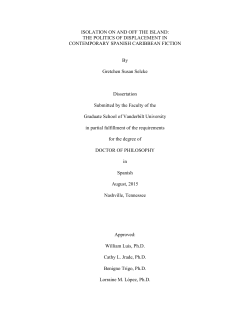 ISOLATION ON AND OFF THE ISLAND: THE POLITICS OF