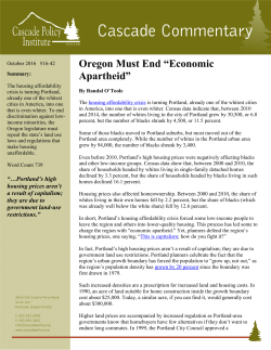 Oregon Must End “Economic Apartheid”