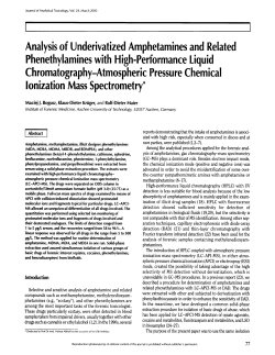 Analysis of Underivatized Amphetamines and Related
