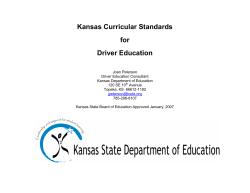 Kansas Curricular Standards