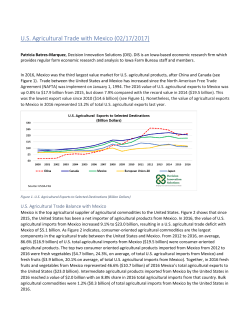 US Agricultural Trade with Mexico (02/17/2017)