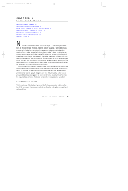 chapter 1 curriculum design