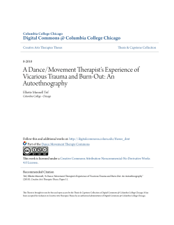 A Dance/Movement Therapist`s Experience of Vicarious Trauma and