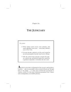 the judiciary - Rockefeller Institute of Government