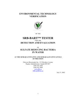 srb-bart&trade; tester - Droycon Bioconcepts Inc.