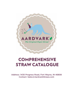 comprehensive straw catalogue