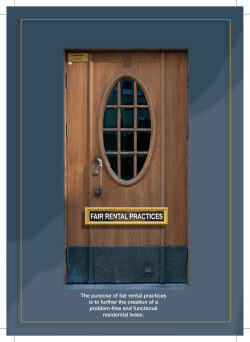 The purpose of fair rental practices is to further the creation of a