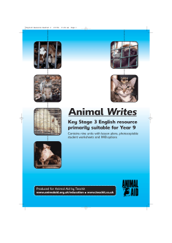 the Animal Writes resource booklet (4.4MB pdf)