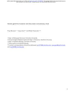 Human germline mutation and the erratic evolutionary clock