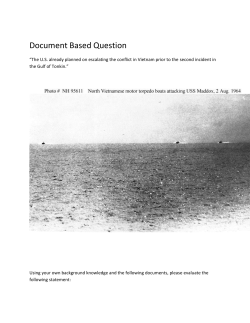 11DBQ The U.S. planned on escalating the conflict in