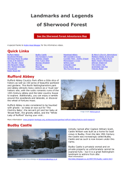 Landmarks and Legends of Sherwood Forest